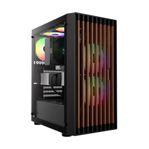 Image of Gamdias Aura GC4 RGB Mid-Tower Gaming Cabinet – 3 ARGB Fans
