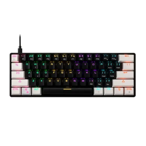 Image of GAMDIAS Aura GK2 Black & White Mechanical Keyboard