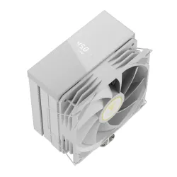 Gamdias Boreas M2-51D WH CPU Cooler 120mm Fan, CPU Temperature Fan Speed Display | Support AMD & Intel CPU Socket AM5, AM4 / LGA 1700, 1200, 1151, 1150/ PWM Case Fans/72.94CFM Air Flow/ 5 He...