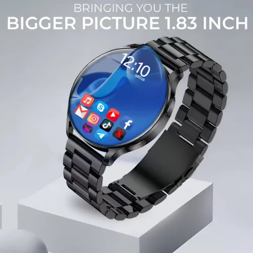 Image of GameSir Active 2 Round Smartwatch (Black Strap)