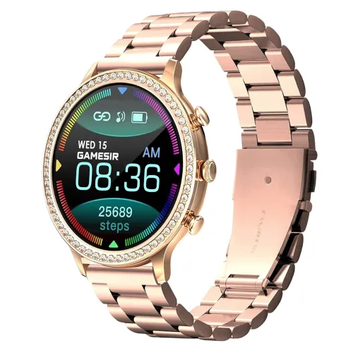Image of GameSir Genquira Elegant Smartwatch for Women with Call Function, AMOLED Touchscreen, 24/7 Wellness Monitoring, Voice As
