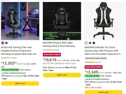 Gaming chairs Upto ₹9000 coupon