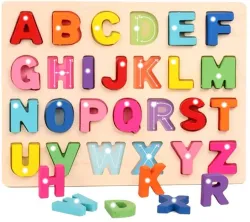 GAMLOID Best Buy 3D Digital Alphabet Puzzle Board Educational brain tester Toy Gift (Multicolor)