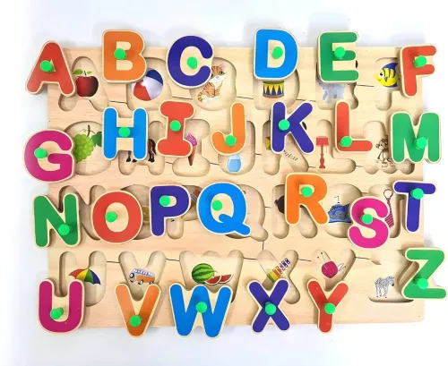 Image of Gamloid Alphabet Puzzle Toy for Kids (Multicolor) 