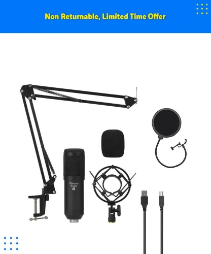 Image of Gamma Audio GA-BM800 Condenser Microphone with Stand & Accessories