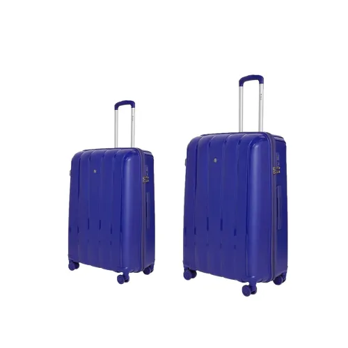 Image of Gamme Ivory Polypropylene Hard Side 55CM / 65CM Luggage Set(Navy Blue)