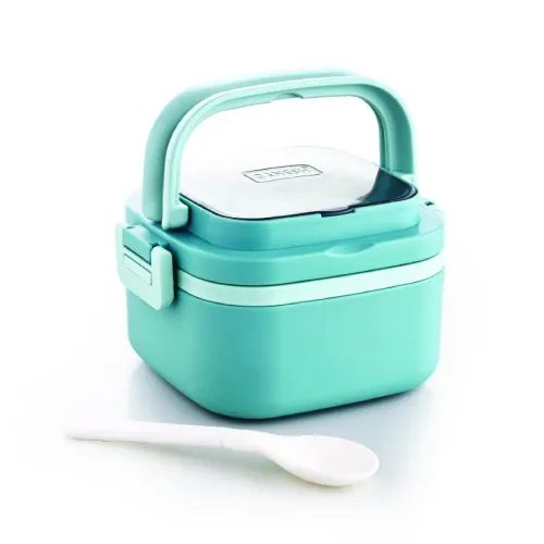 Image of Ganesh 1 Compartment Cubex Insulated Food Container with Attractive Spoon