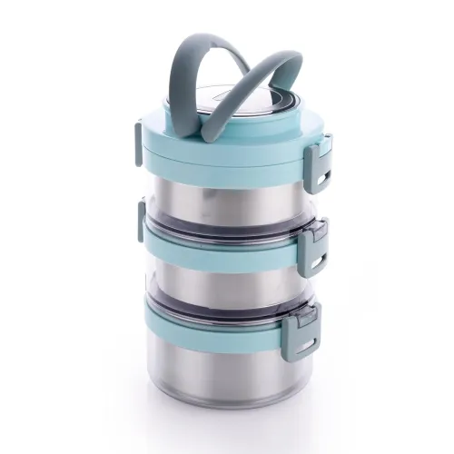 Image of GANESH 3 Layer Portable Lunch Box
