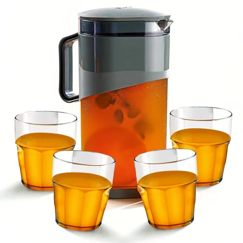 Image of Ganesh 4 Water Glass and Jug Gift Set 1 L