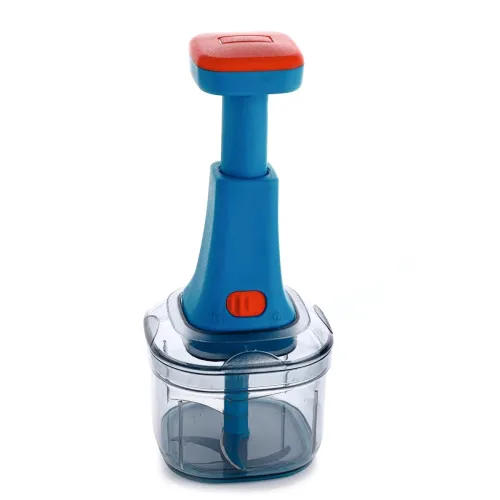 Image of Ganesh Clever Chop Push Chopper Manual Hand Press Push Chopper with 3 Blades for Effortless Chopping