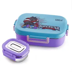 Ganesh Genius Insulated Airtight Leak-Proof Lunch Box for Office, School, Picnic
