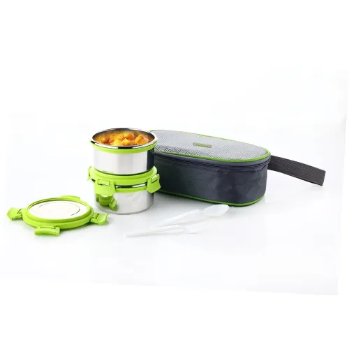 Image of Ganesh Sigma Twin Stainless Steel Lunch Box 300ml