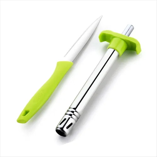 Image of Ganesh Stainless Steel Kitchen Gas Lighter with Free Kitchen Knife for Kitchen Use Restaurants Metal Gas Stove Lighter R