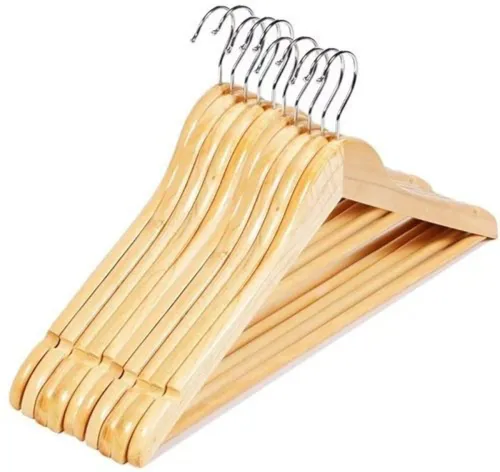 Image of Ganpati Hangers Eco Friendly Solid Wooden Hanger