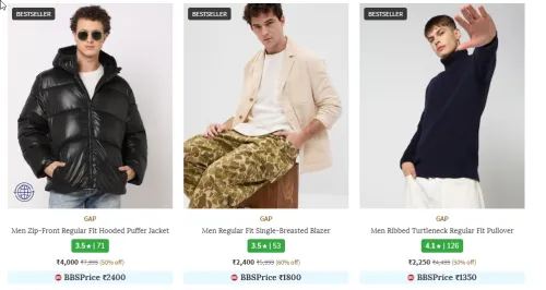 Image of Gap Clothes up to 60% Discount