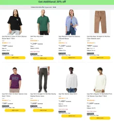 Gap Clothing – Get Extra 20% Discount on Price.