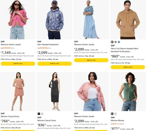 Image of Gap Clothing up to 70% Discount