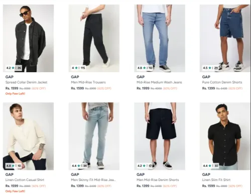 Image of GAP Men's Clothing up to 60% Discount