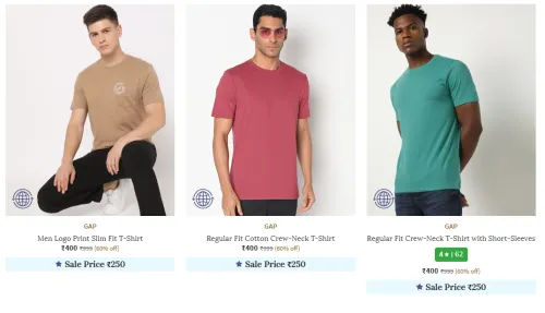 Image of GAP Men's Clothing upto 75% Discount