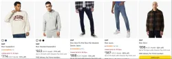 GAP Mens Clothing up to 85% Discount