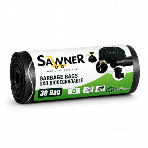 Image of Garbage Bags 19 x 21 Inch Medium Size, 30 Bags
