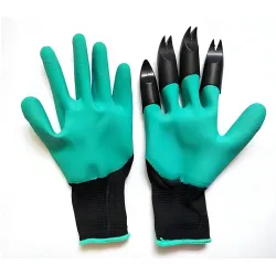 Garden Claw Gloves with ABS Fingertips for Digging & Planting