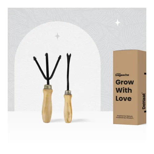 Image of Gardening Hand Tool Kit for Gardening- 2 Pcs (Cultivator, Hand Weeder | Gardening Tools for Home Garden | Durable Home G