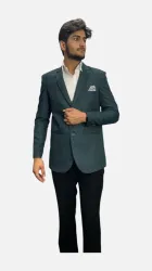 gargian Men Printed Single Breasted Formal Blazer 