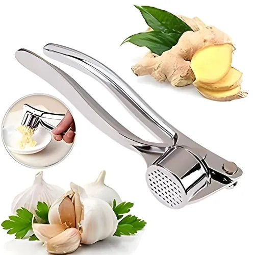 Image of Garlic Press Stainless Steel Garlic Mincer