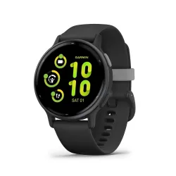 Garmin Vivoactive 5 Slate Aluminum Bezel with Black Case
