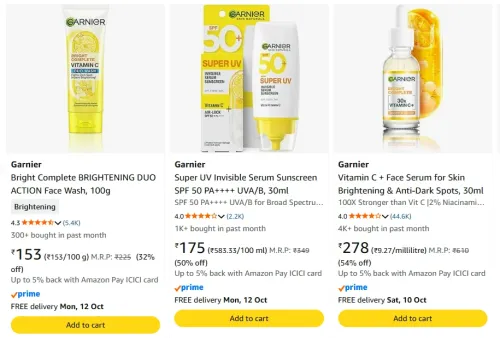 Image of Garnier at minimum 50% Discount