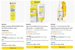 Garnier at minimum 50% Discount