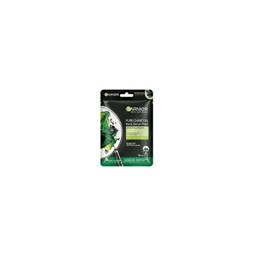 Image of Garnier Black Serum Mask Pure Charcoal, Detoxifying Hydration, 28gm
