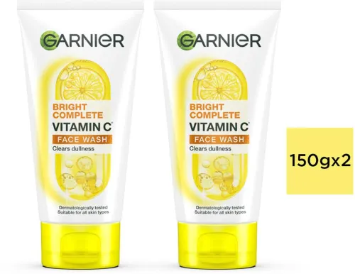 Image of GARNIER Bright Complete VITAMIN C ,150g (Pack of 2) 