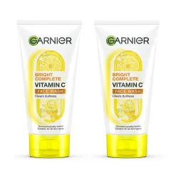 Garnier Bright Complete Skin Naturals Vitamin C Face Wash, 150g(Pack of 2)