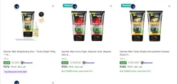 Garnier Men Face Wash upto 62% Discount