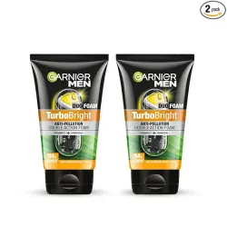 Garnier Men TurboBright Face Wash 100 g (Pack of 2)