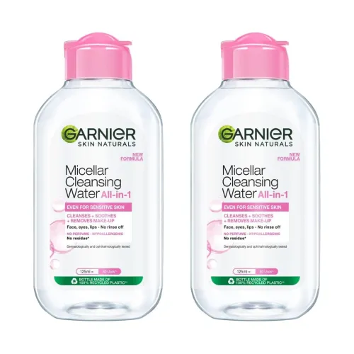 Image of Garnier Skin Naturals Cleansing Water 125 ml (Pack of 2)