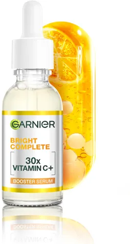 Image of GARNIER Vitamin C + Face Serum for Skin Brightening with 2% Niacinamide & 0.5%