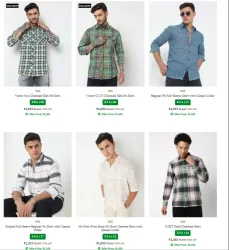 gas Men Cloths at minimum 75% Discount