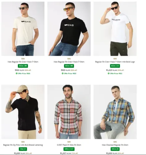 Image of Gas Men's Clothing up to 50% Discount