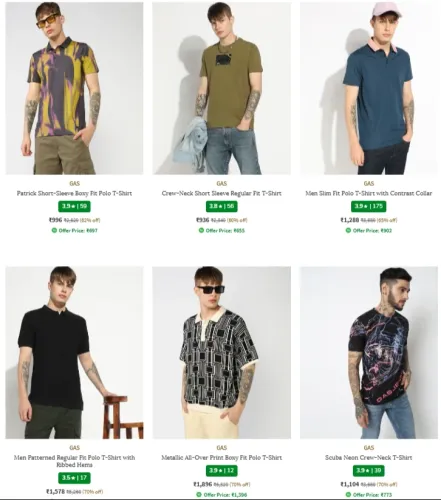 Image of Gas Men's Clothing up to 70% Discount