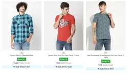 GAS Mens Clothing Upto 73% Off