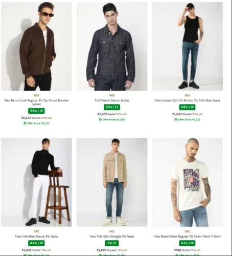 Image of Gas Men's Clothing up to 75% Discount