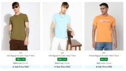 GAS Mens T Shirt at minimum 70% Discount