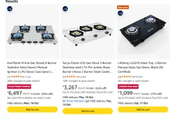 Gas Stoves at up to 81% Discount