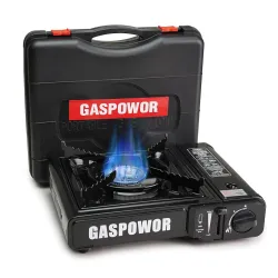 GASPOWOR 1-Burner Butane Stove included a Windshield