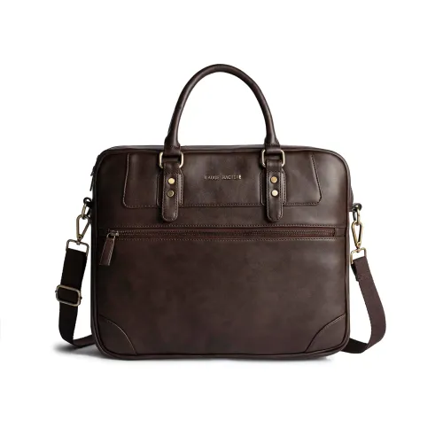 Image of Gauge Machine Professional Vegan Leather Messenger Briefcase Bag