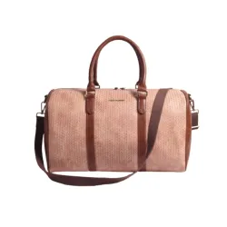 Gauge Machine Unisex Faux Leather Weave Duffle Bag