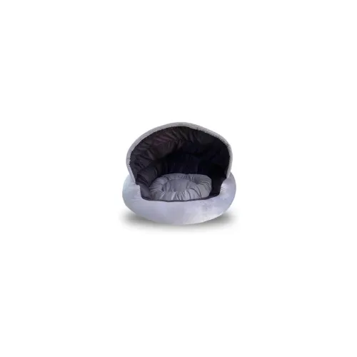 Image of GDB Premium Covered Pet Bed, 51x51x46 cm (Grey Black)